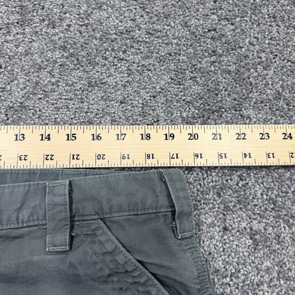 Carhartt Shorts Mens 38 Gray Carpenter Loose Fit Canvas Workwear Pockets Outdoor - Picture 3 of 10